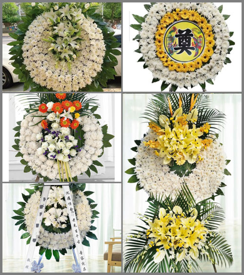 贵州毕节市织金县鸡场乡修文县村花圈速递